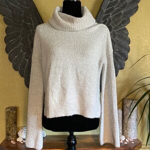 Calvin Klein Cowl Neck Marled Knit Sweater